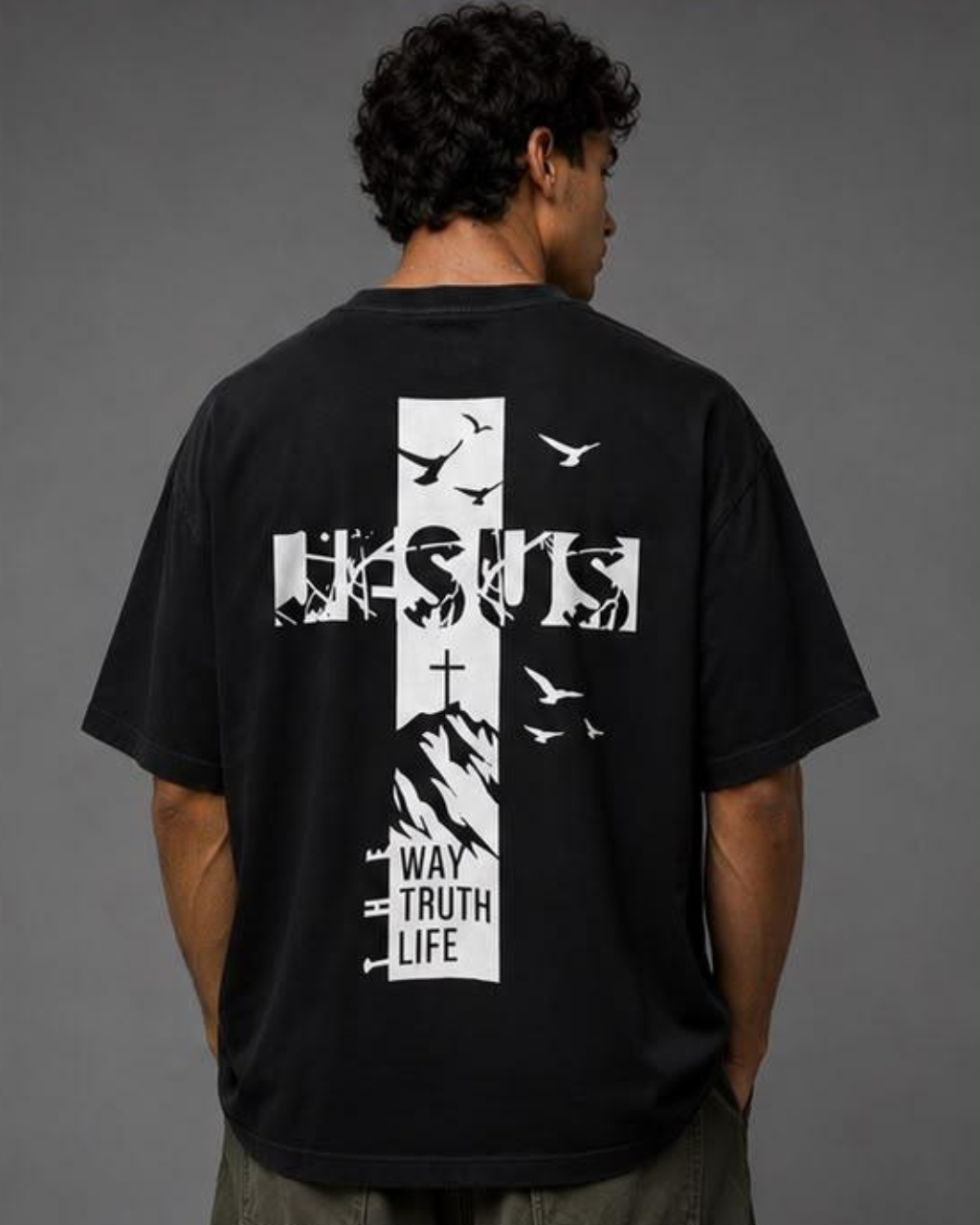 Camiseta Oversized "THE WAY TRUTH LIFE"