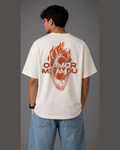 Camiseta Oversized "O AMOR ME AMOU"