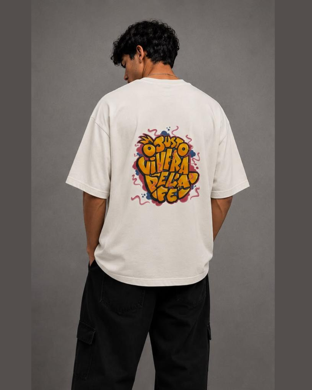 Camiseta Oversized "O JUSTO VIVERA PELA FÉ"