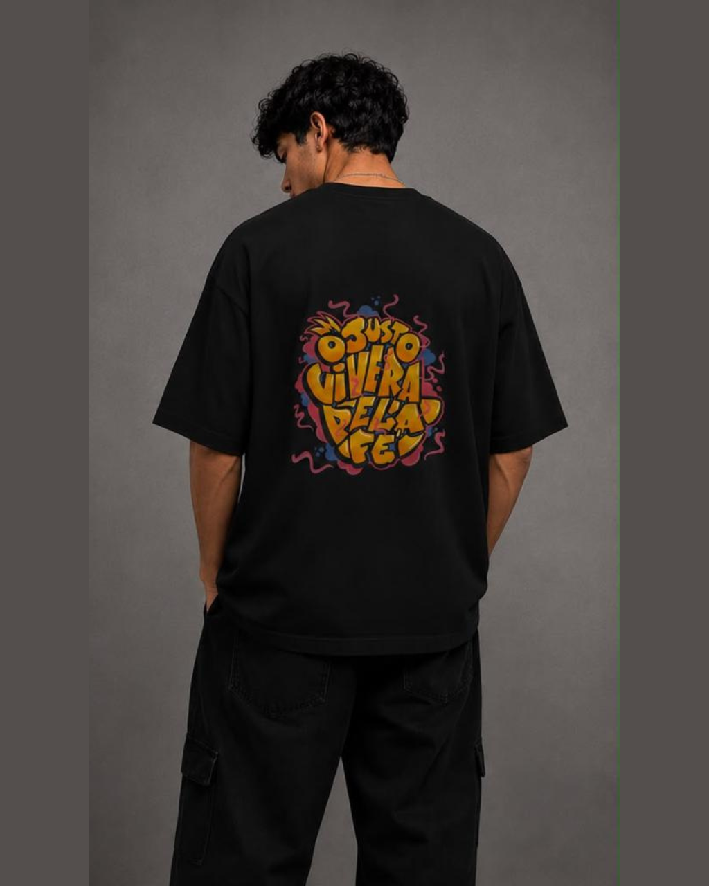 Camiseta Oversized "O JUSTO VIVERA PELA FÉ"