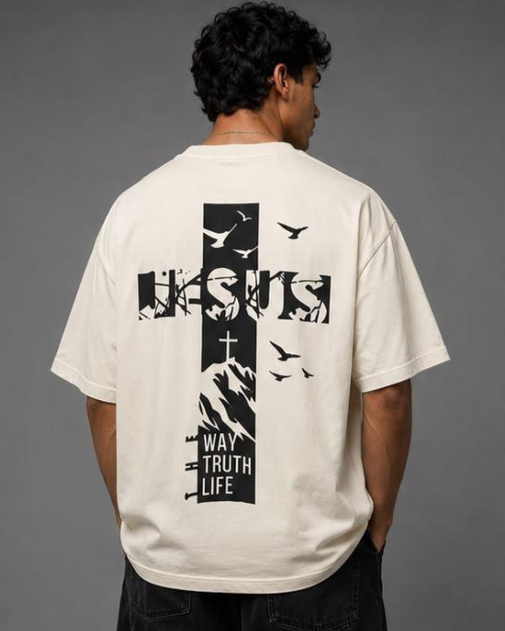 Camiseta Oversized "THE WAY TRUTH LIFE"
