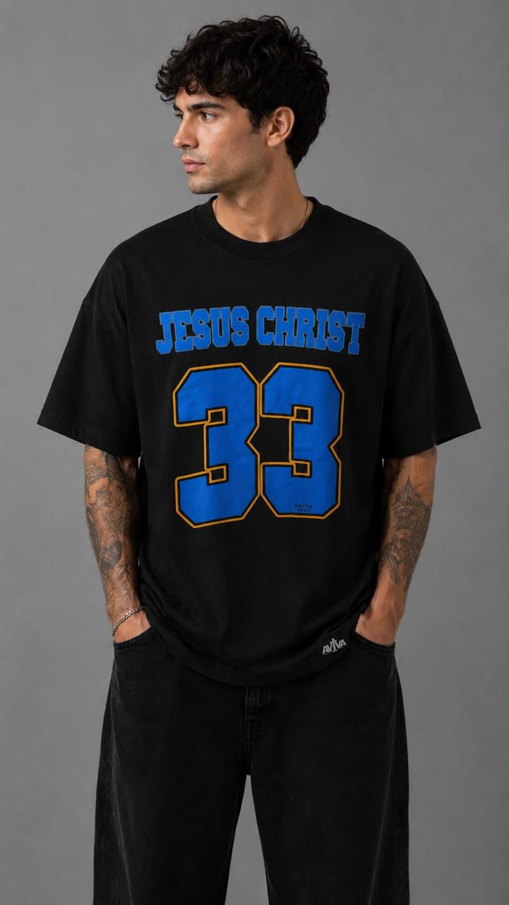 Camiseta Oversized "JESUS CHRIST 33"