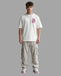 Camiseta Oversized "O SENHOR É O MEU PASTOR" 'Estilo Rosa'
