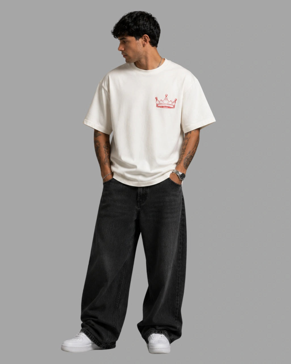 Camiseta Oversized "ELE É O REI"