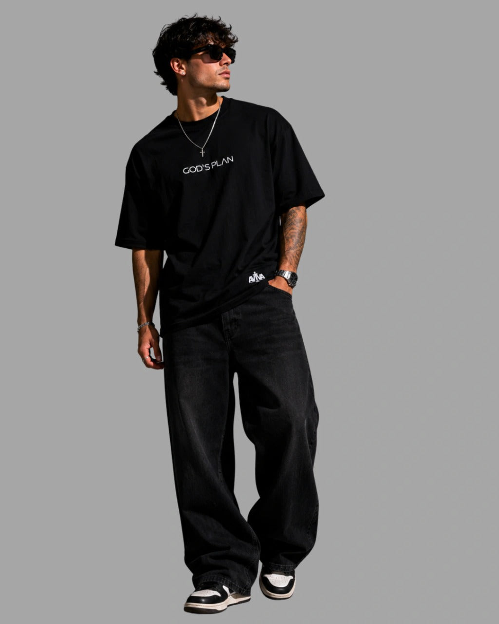 Camiseta Oversized "GOD'S PLAN"