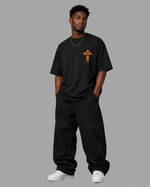 Camiseta Oversized "COROAI GRAÇA VIDA SALVAÇÃO"