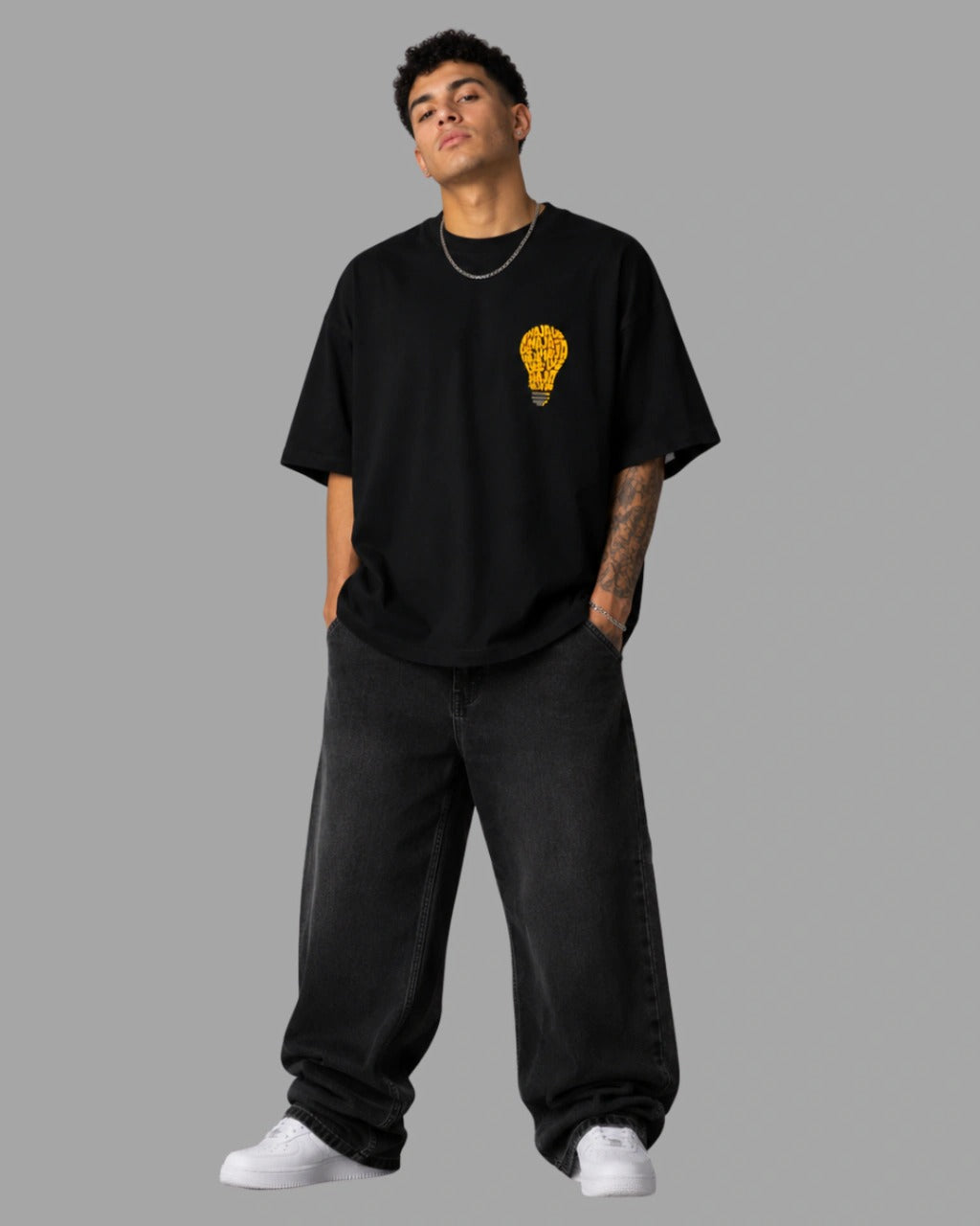 Camiseta Oversized "HAJA LUZ"