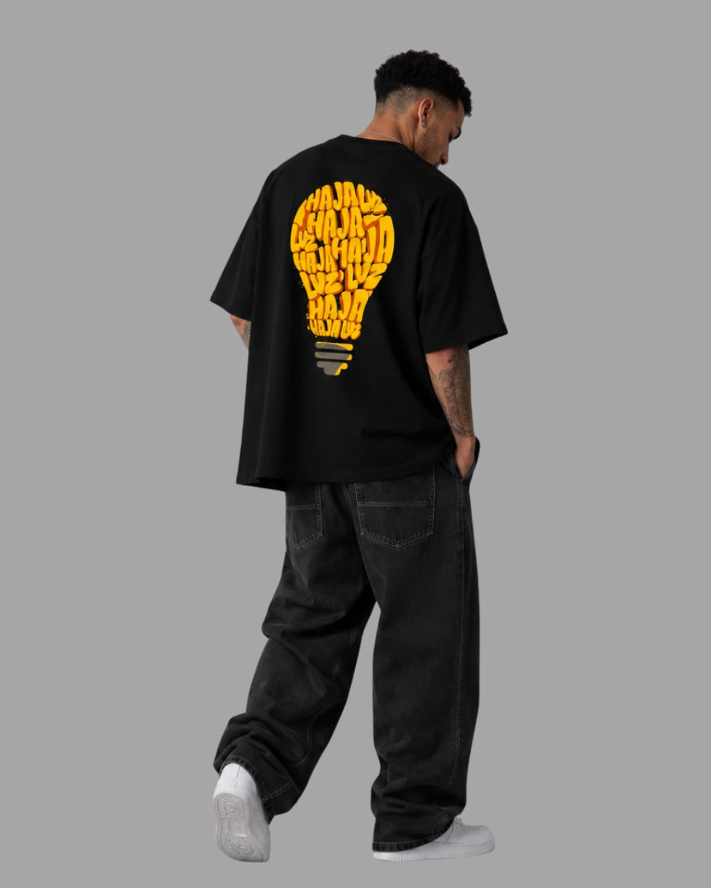 Camiseta Oversized "HAJA LUZ"