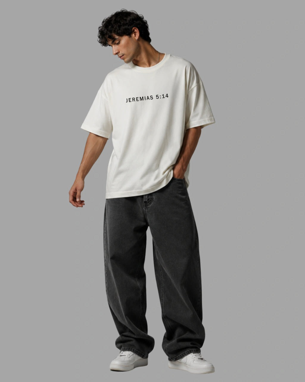 Camiseta Oversized "JEREMIAS 5:14"